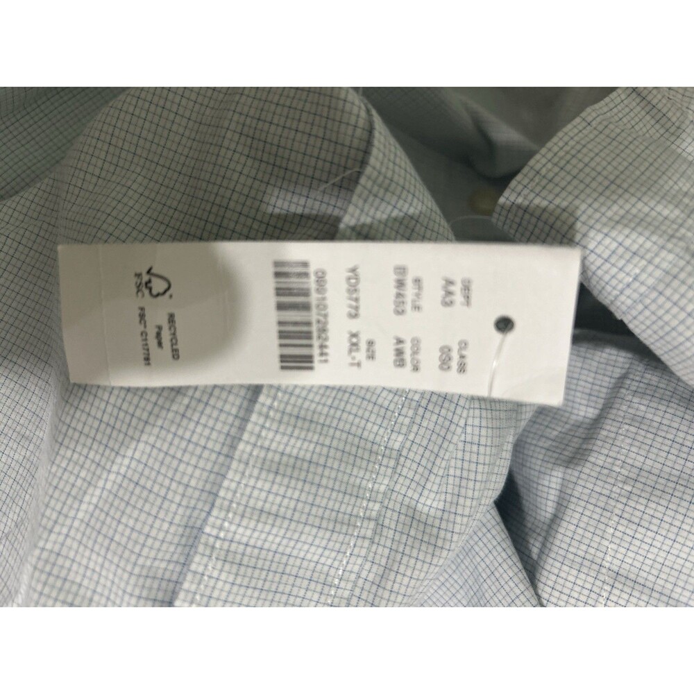 Men’s NWT J Crew Oxford Button Down Blue Plaid Shirt Secret Wash XXLT  LW Cotton - Picture 6 of 7